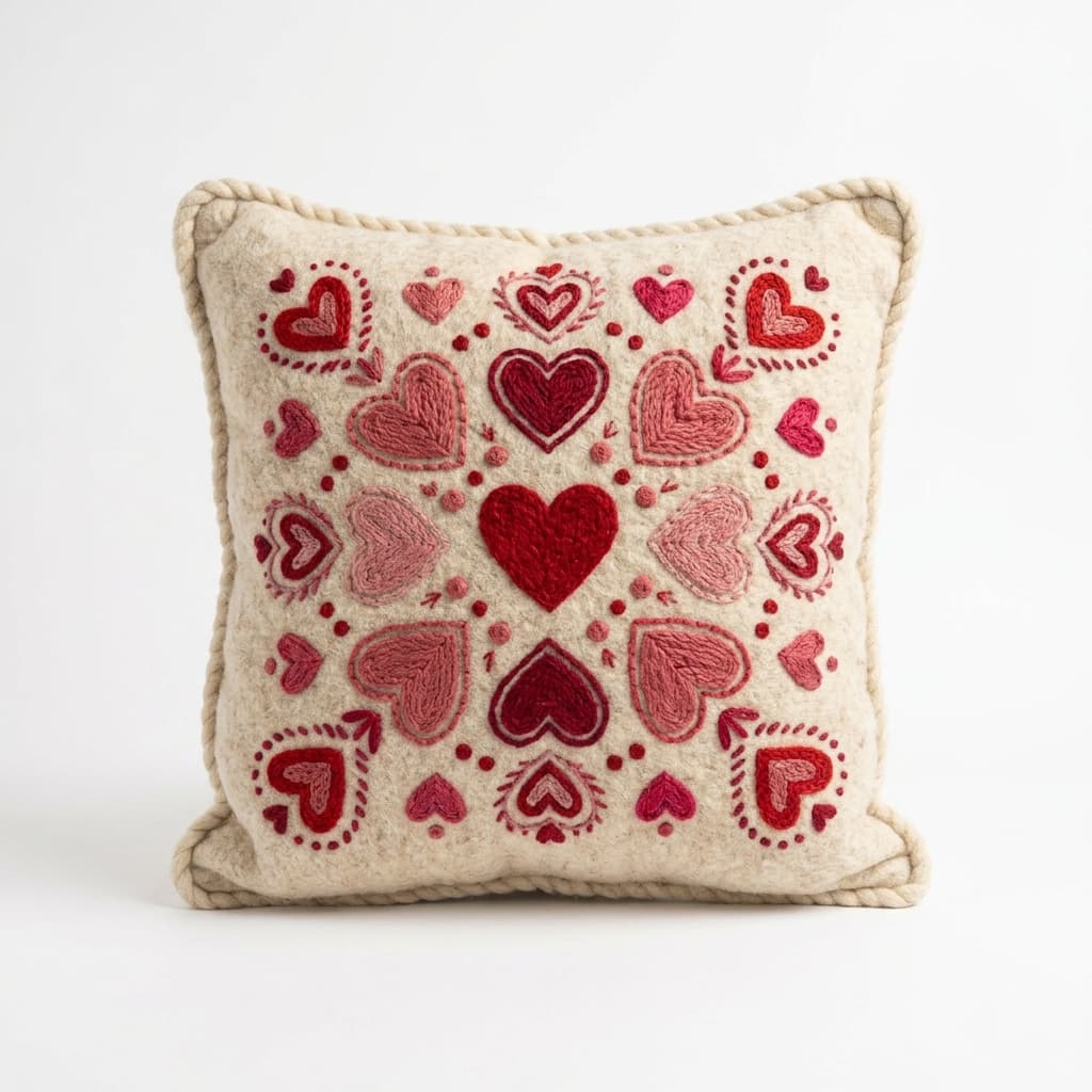 Heart Pattern Cushion